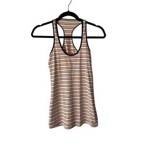 Lululemon Racerback Tank Top Striped Multicolor‎ Athletic Yoga Gym XS